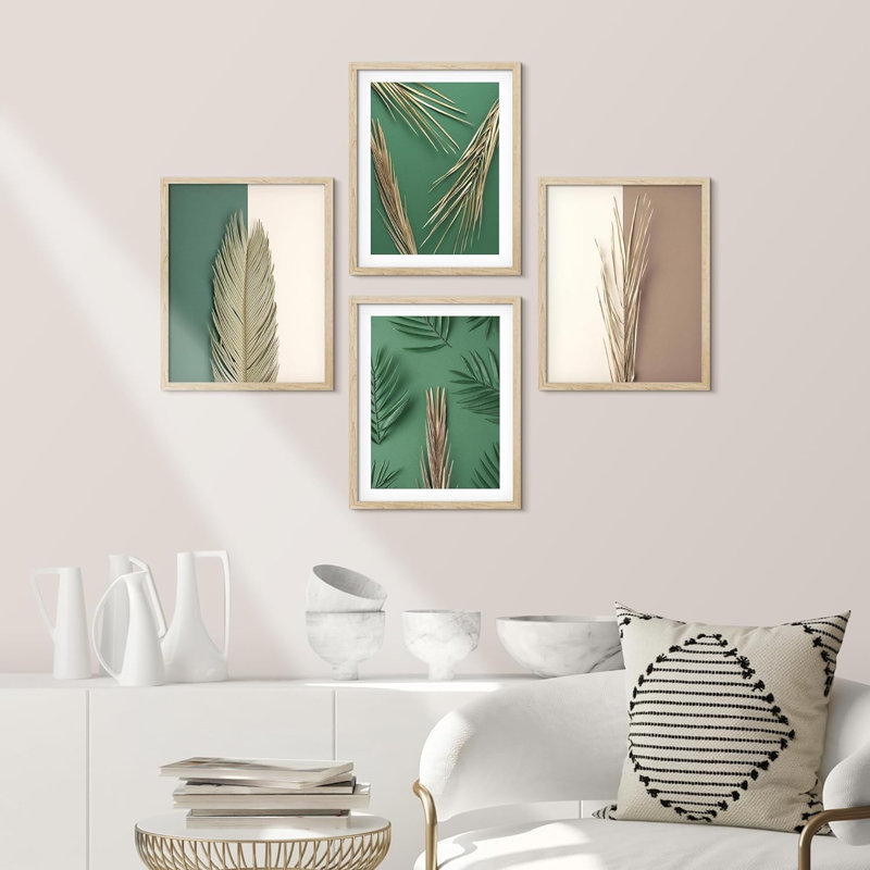 Green Green Jungle Leaf, H 10 po x l 8 po x P 1 po, Naturel