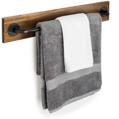 Gray Wood Wall Mounted Bathroom Toilet Paper Roll Holder with Storage –  MyGift