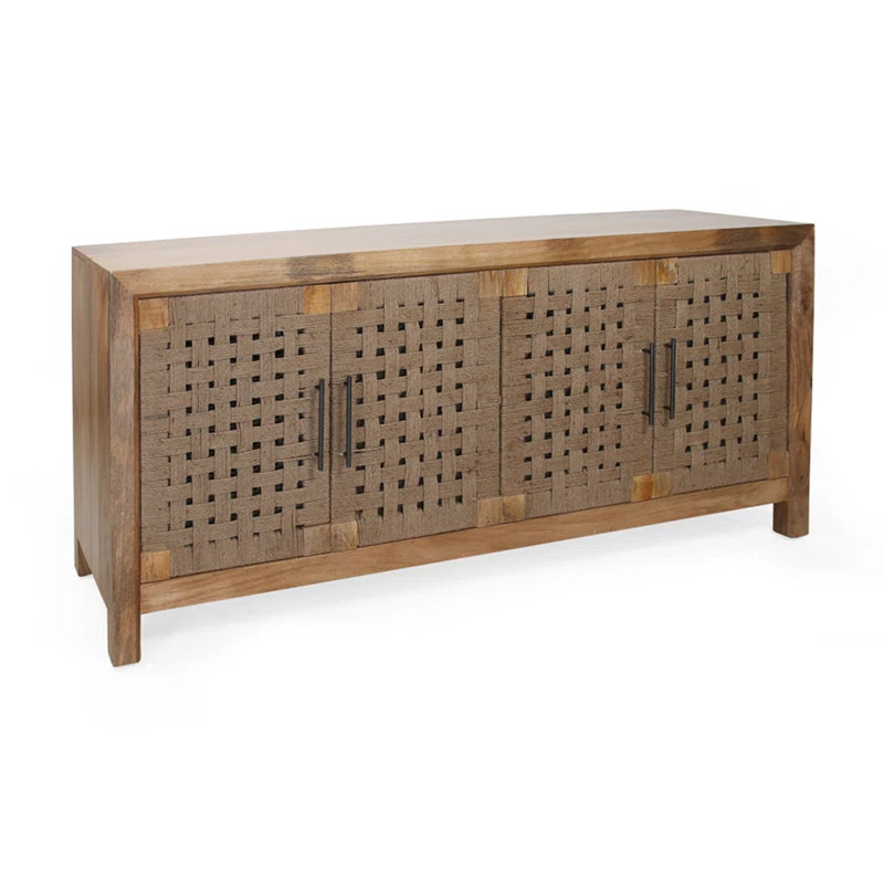 Crédence en bois à quatre portes