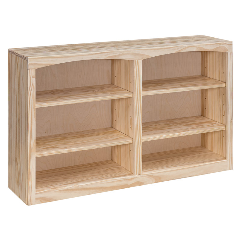 Bibliothèque en bois massif Ostane 30X48, Non fini