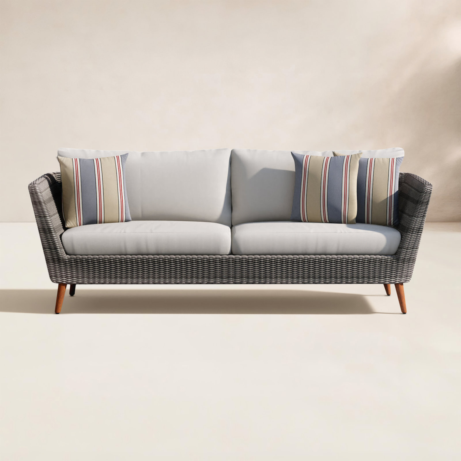 Ferdinand 84" Eucalyptus Patio Sofa