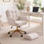 Fauteuil de bureau rembourré avec repose-pieds-1686120246