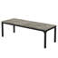 Grande table de salle à manger rectangulaire de 78 pouces, grise et noire, spacieuse et durable pour les réunions de famille modernes et les réceptions.
