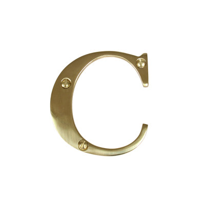 3'' H Brass House Letter