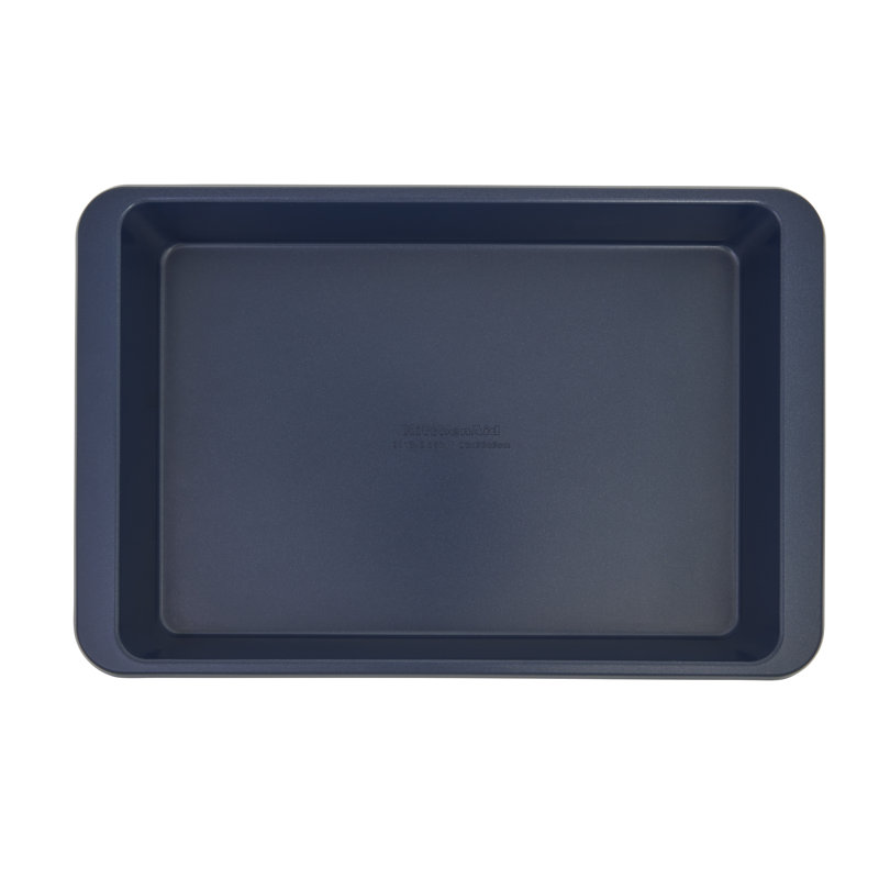 9 X 13-In Nonstick Aluminized Steel Cake Pan, Mineral Water, Ink Blue
