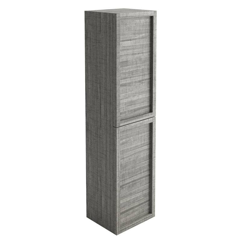 Walker Wall Linen Cabinet, Grey Ash