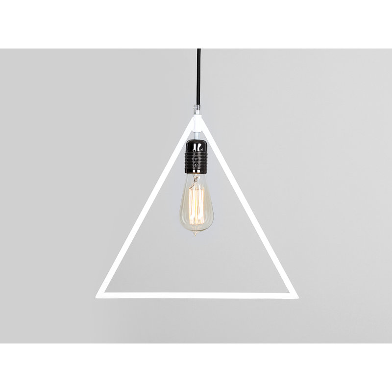 1 - Light White Geometric Pendant, White