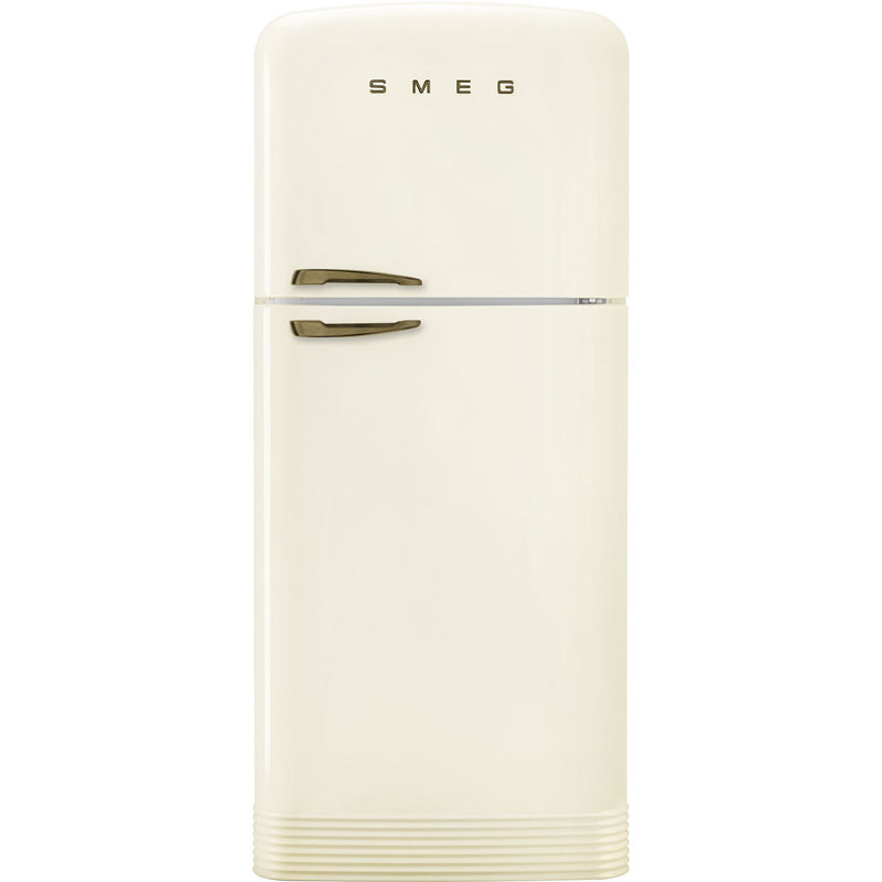 Réfrigérateur 32 po Smeg Fab Retro, Crème / doré, Droitier