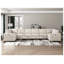 Siège de coin beige avec rangement en velours côtelé Modern Living Furniture