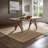 Cipolla Wood Finish 72"-90" Extendable Dining Table-630342281