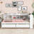 Bed With L-Shaped Bookcases,Drawers