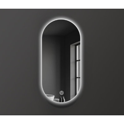 Glass Oval Wall Mirror