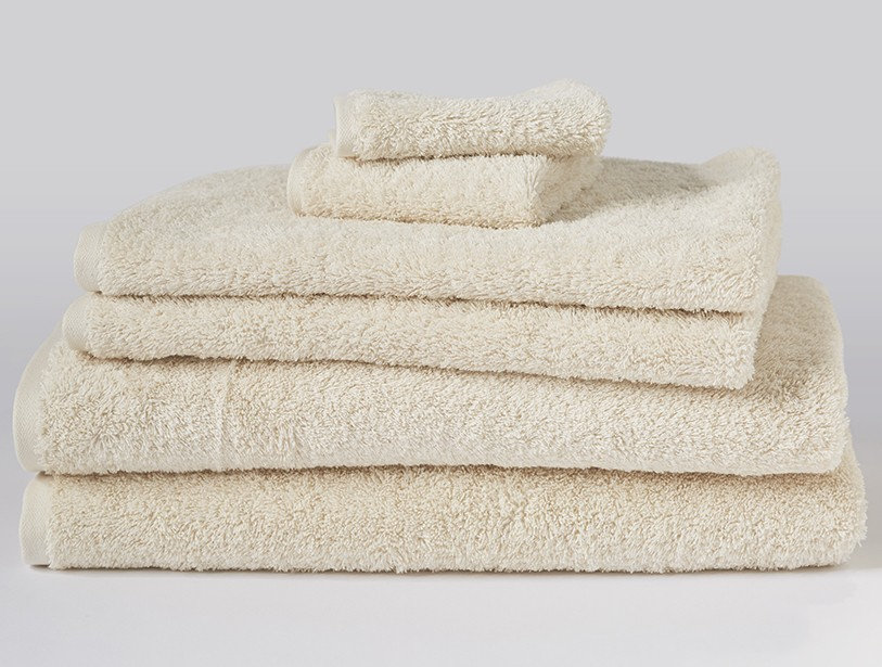 Cloud Loom Organic Cotton Bath Towel, Natural, Hand Towel - 1 Pack
