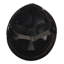 Sculpture Goldwasser Cole et casque en fer