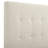 Queen Size Beige Tufted Upholstered Platform Bed
