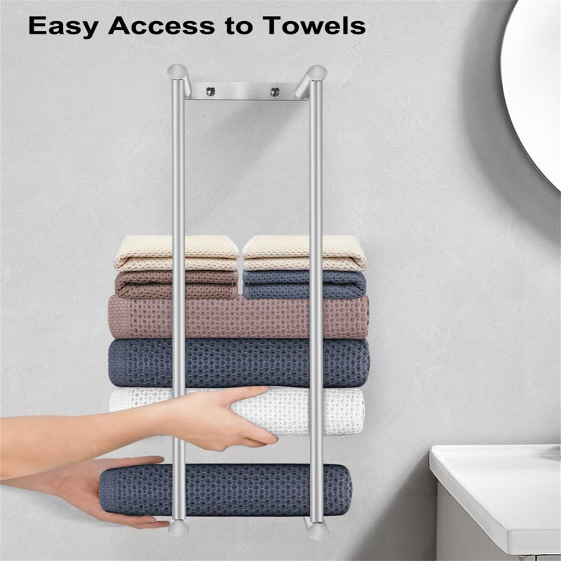 Carevic 2 Wall Mounted Required Towel Rack