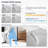 Smart Toilet Seat With Functions - Adjustable Temp, , Automatic Nozzle, White Bidet Side Knob Lid Opening, Heating, Detachable