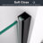 Frameless Circular Pivot Shower Door With 1/4" (6Mm) Thick Tempered Glass