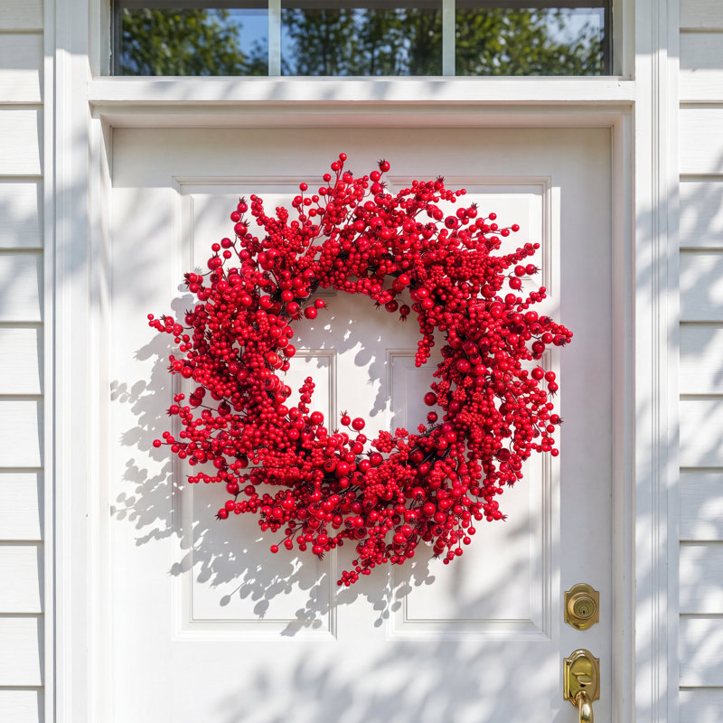 28"D Christmas Full Berry Wreath