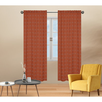 Paire de rideaux semi-transparents avec passe-tringle
