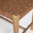 Welham Ursulina Solid Wood Woven Leather Bench-253333788