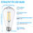 7W (75W Eqv.) ST19 LED Vintage Edison Light Bulbs, Dimmable LED Filament Light Bulb, 2700K Soft White, UL Listed, E26/E27 Medium Base