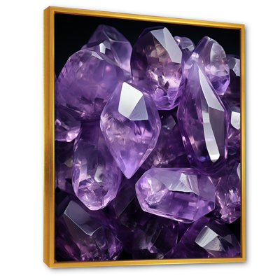 Purple Amethyst Geode Essence 2 - Stone Geode Wall Art