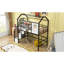 Lit mezzanine en métal avec toit et boîte de rangement, simple-871740127