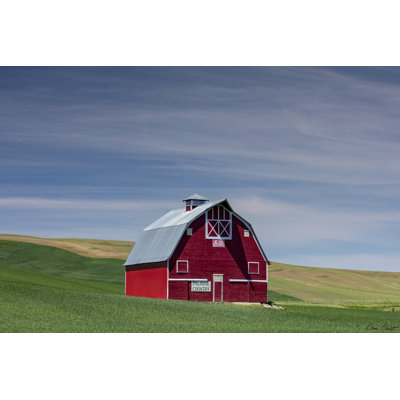 «Azarel Red Palouse Barn I On Canvas» par David Drost, reproduction