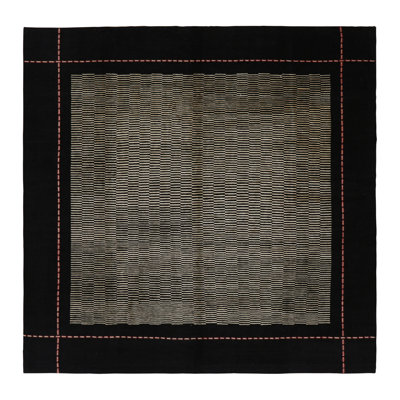 Rug & Kilim’S Art Deco Style Square Rug With Beige-Brown Geometric Patterns