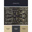 Tapis damassé à motif de croix classique templier lavable à la machine en noir - reliure noire-1733076442
