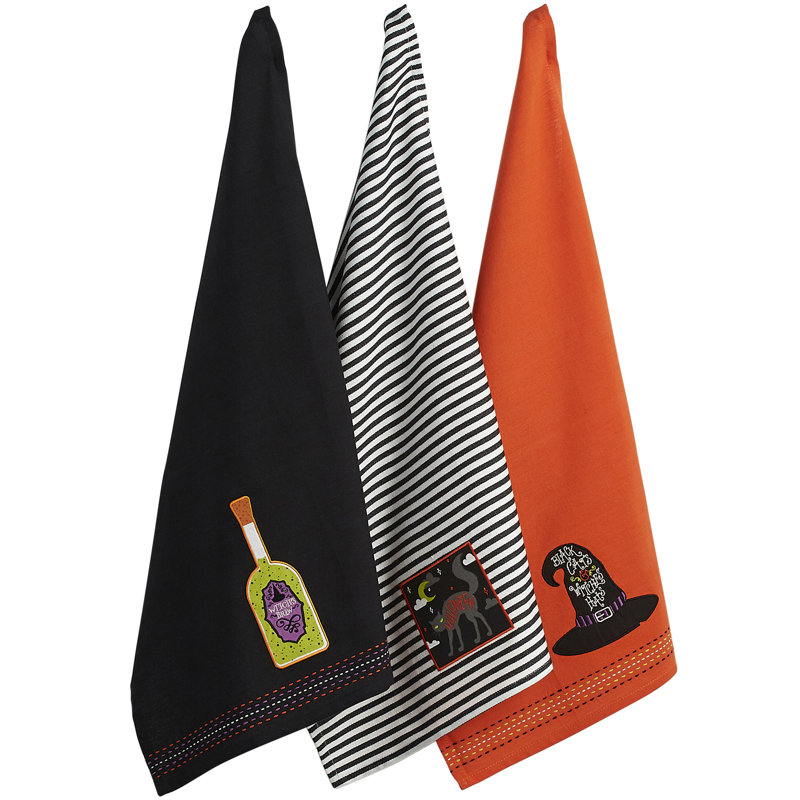 Ensemble de serviettes de thé orné 3 pièces