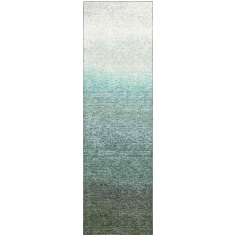 Premium Machine Washable Ariel Ombre Rug, Runner 2'3" x 7'6"