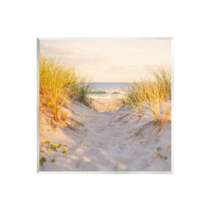 «Stupell Industries Beach Sand Dunes Path», art mural sur toile par Michael Quackenbush, H 12 po x l 12 po x P 0,5 po