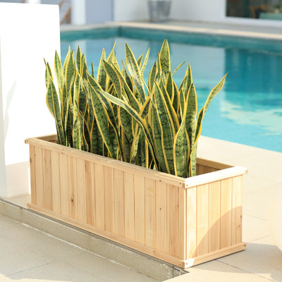 Boîte à fleurs en bois pour jardin Barros