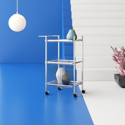 Akif Metal Bar Cart