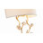Transitional 1 Light Glass Petal Wall Sconce-2035926181