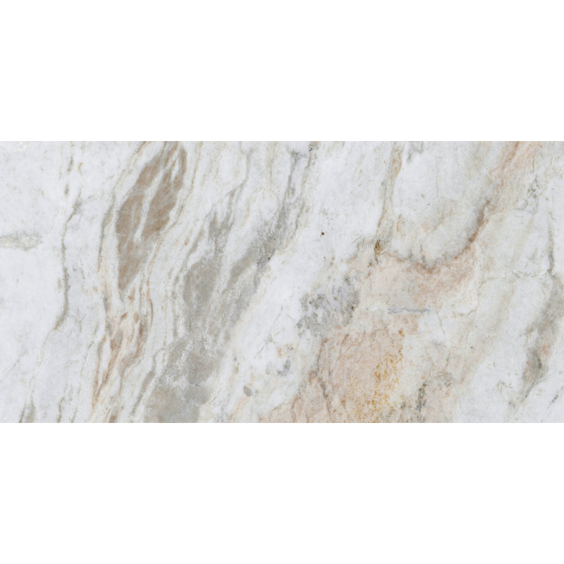 Marble Kf Kalta Fiore 12 in. x 24 in. Polished Marble Floor and Wall Tile (10.02 sq. ft./Case), Black