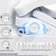 Siège de toilette de bidet chauffant avec commande à bouton latéral - buse autonettoyante, température de l'eau réglable, fermeture silencieuse silencieuse, couvercle automatique, conception intelligente hygiénique chauffée, purge de buse automatique, propriétés,