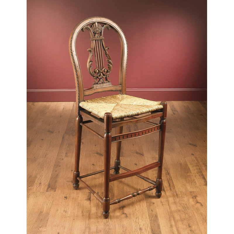 Kirksey 53" Bar Stool, Walnut
