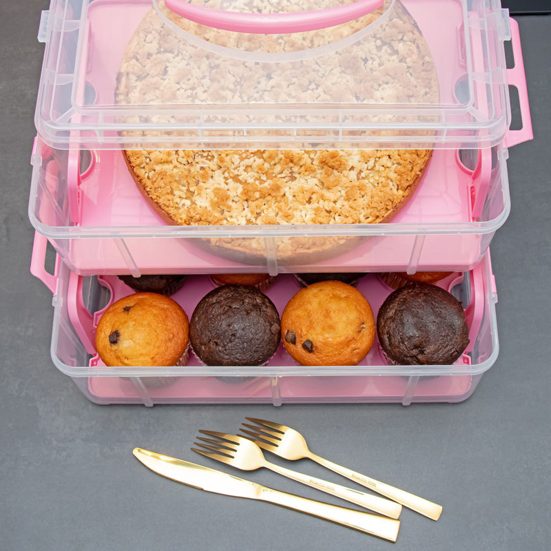 Canepa Food Storage Container, Transparent/Pink/Yellow/Blue/Orange/Green