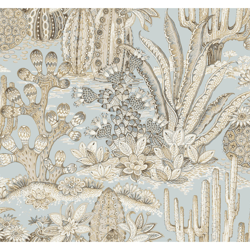 Papier peint Montecito, Bleu ciel