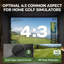 Enceinte pour simulateur de golf Teamson Select 12x9 pi avec écran d'impact HD 4:3 et rembourrage en mousse