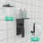 Rainfall Shower System With Storage Rack 10 Inch Shower Faucet Set Matte Black With High Pressure With Square Shower Head Luxury Shower Set Wall Mount-124944730