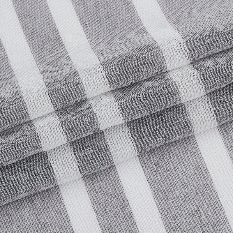 Paire de rideaux semi-transparents Roseau, Argent