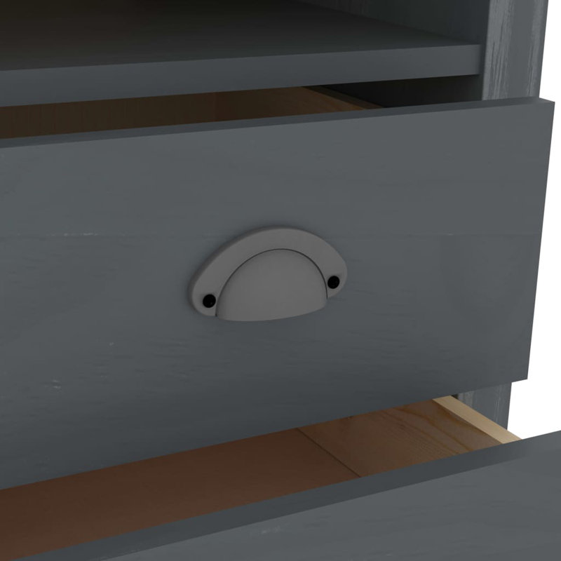 Miceli Hill Range Computer Desk, Brown, Grey