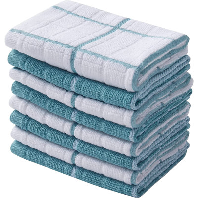 Stripe Waffle Dish Cloth Kitchen Towel