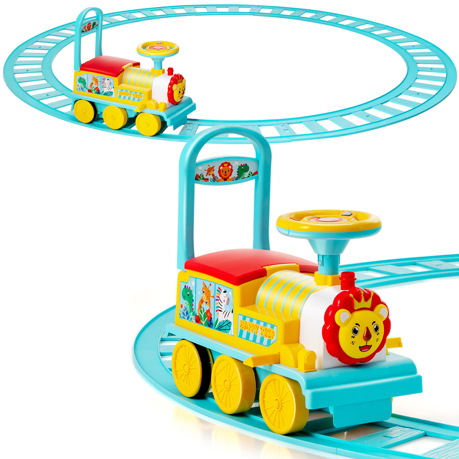 Zoomie Kids Dines Zoomie Kids 6V 1 Seater Trains Battery Powered Ride