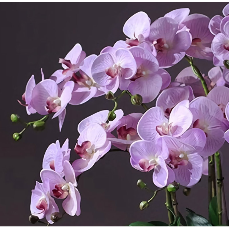 Ornement décoratif en forme de fleur artificielle, Mauve