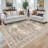 Washable Rugs - Large Boho Rugs for Living Room Stain Resistant Carpet Vintage Tribal Rugs for Bedroom Kitchen Bathroom Non Slip Backing Home Decor Floor Decoration Mat Beige-556281496